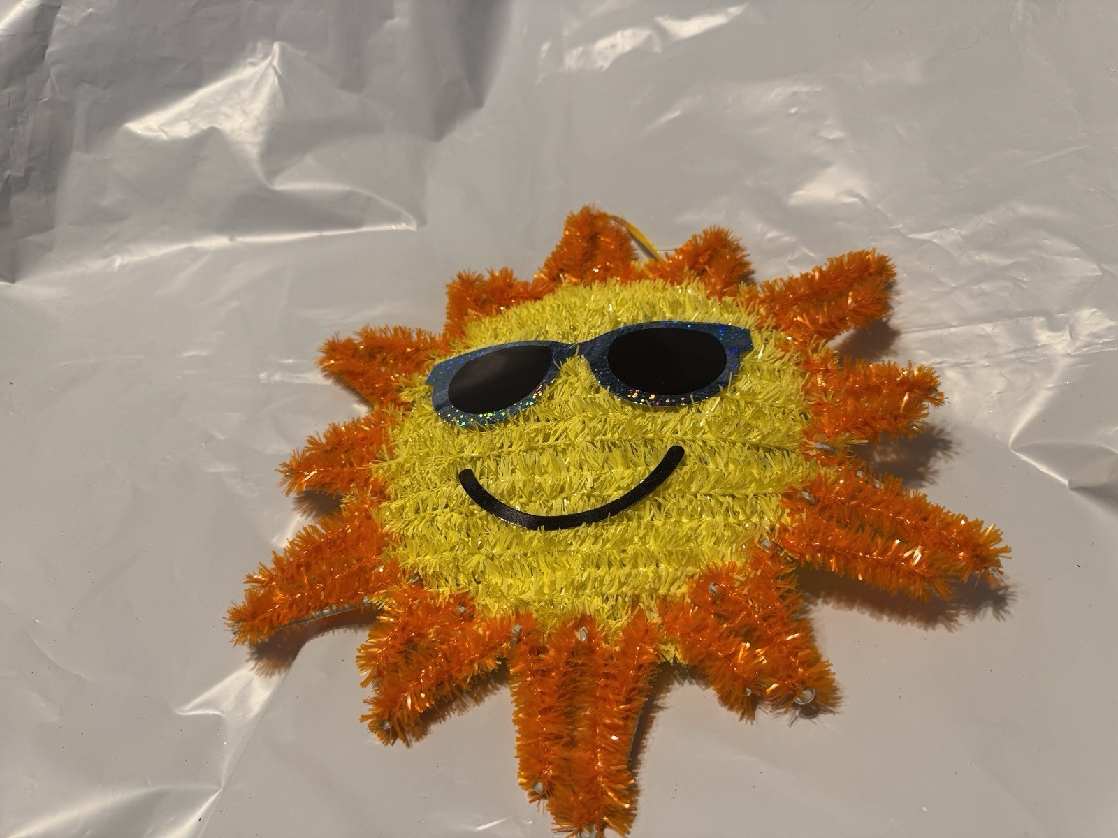 3 Tinsel Fish, Dolphin and Sun summer Sign new with tags