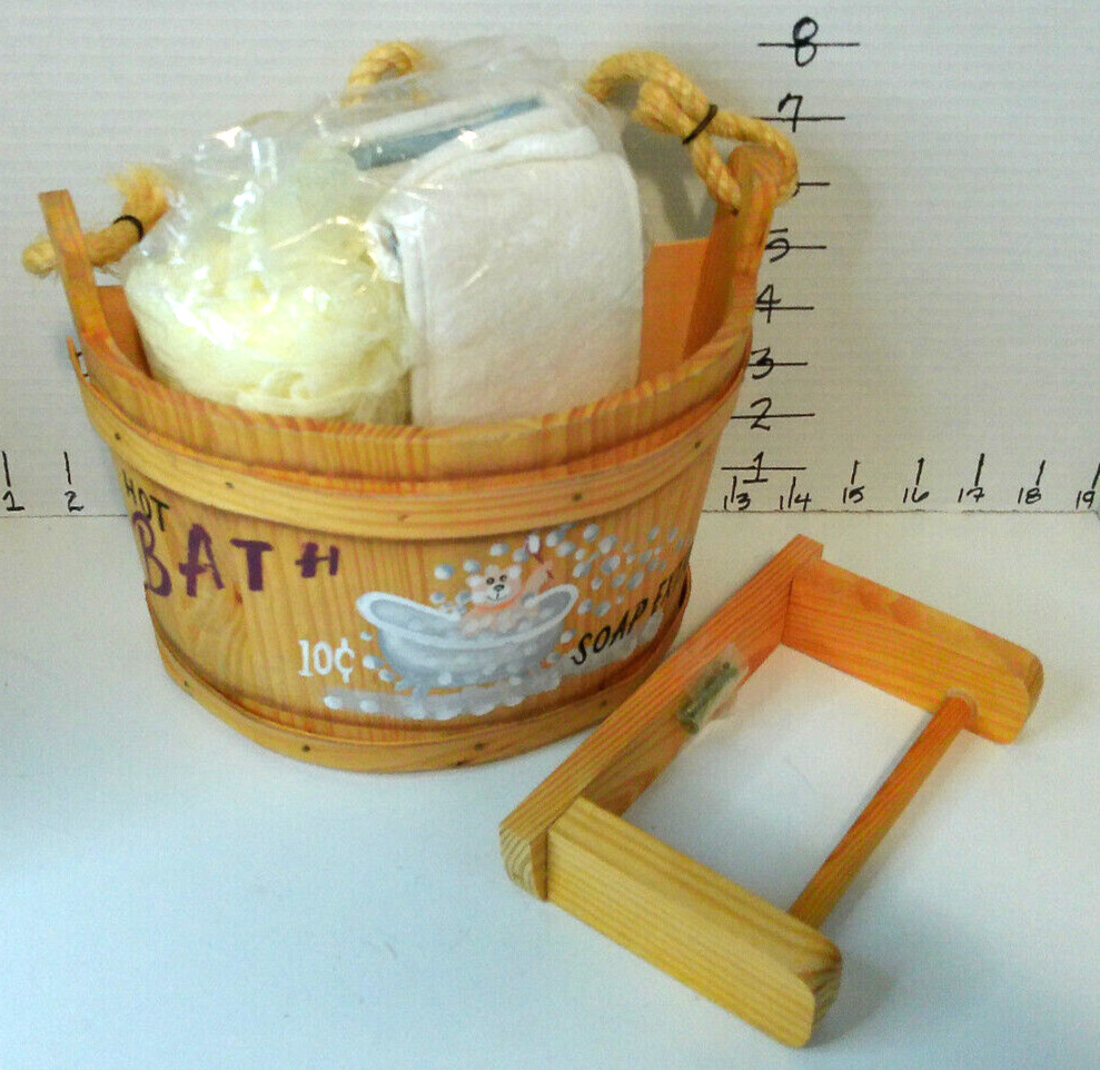 Vintage Kenyield 1998 Country Style Bathroom Wall Decor towel holder