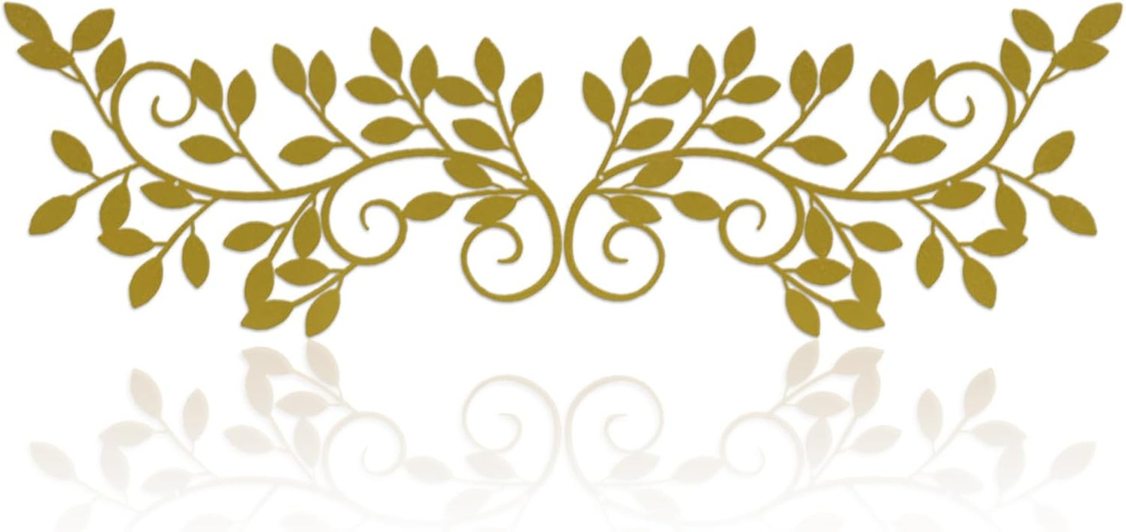 2 Pieces Metal Tree Leaf Wall Decor Vine Olive Branch Leaf Wall Art