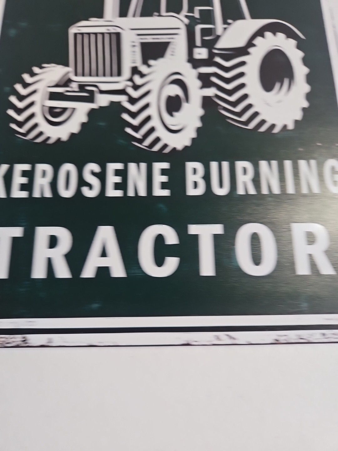 Case Farm Tractors Waterloo Boy Kerosene Burning Tractor Metal Tin Sign Rustic