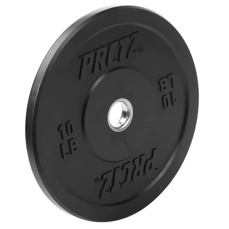 PRCTZ 10 Lb. Bumper Plate Weight Set, Fits 2 In. Diameter Barbell