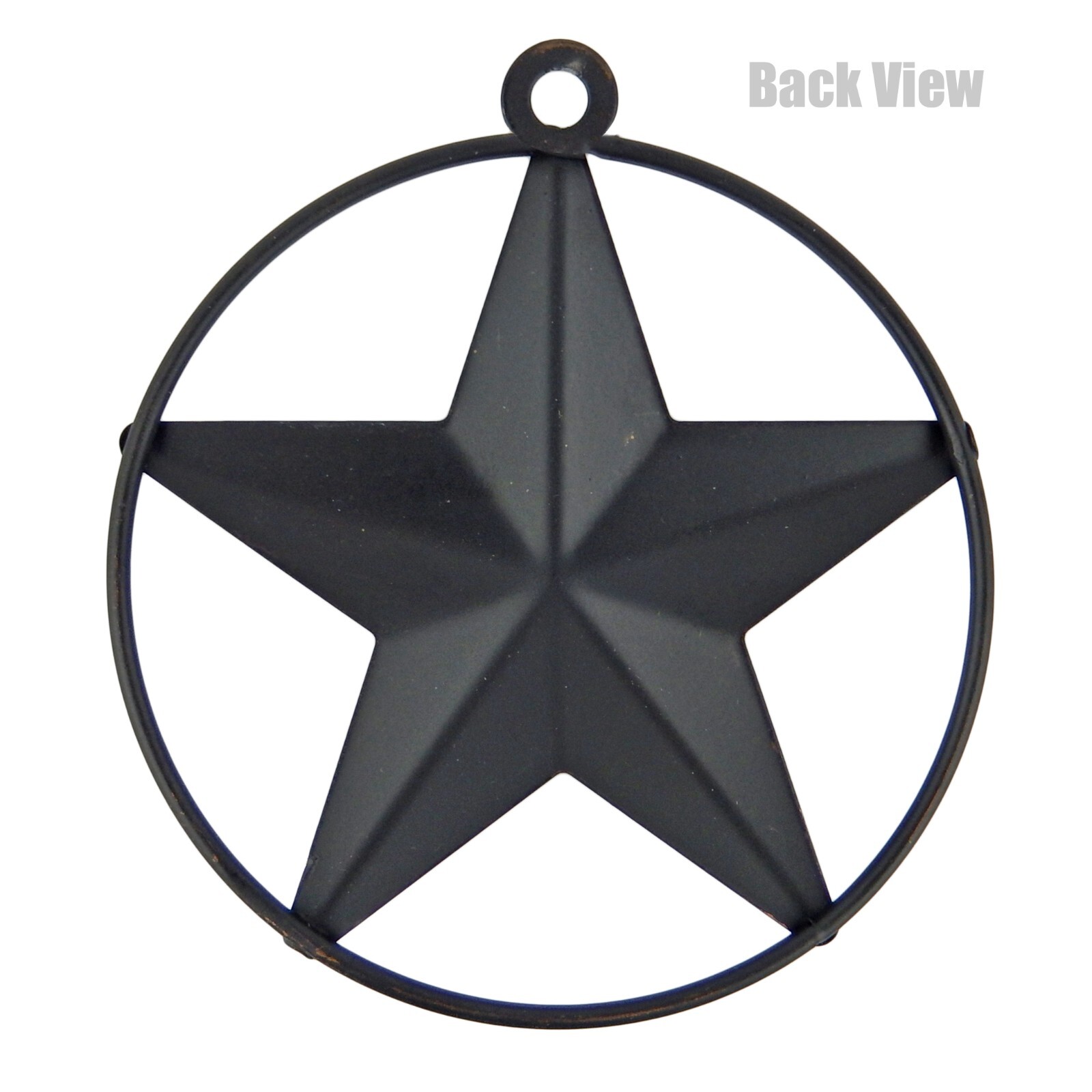 Tiny Small Metal Wall Star Brushed Copper With Smooth Ring Light Weight 4 inch