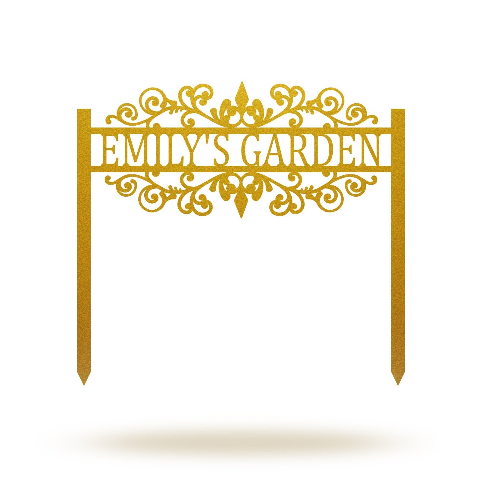 Custom Metal Garden Sign,Metal Garden Stake Sign, Personalized Metal Home Garden