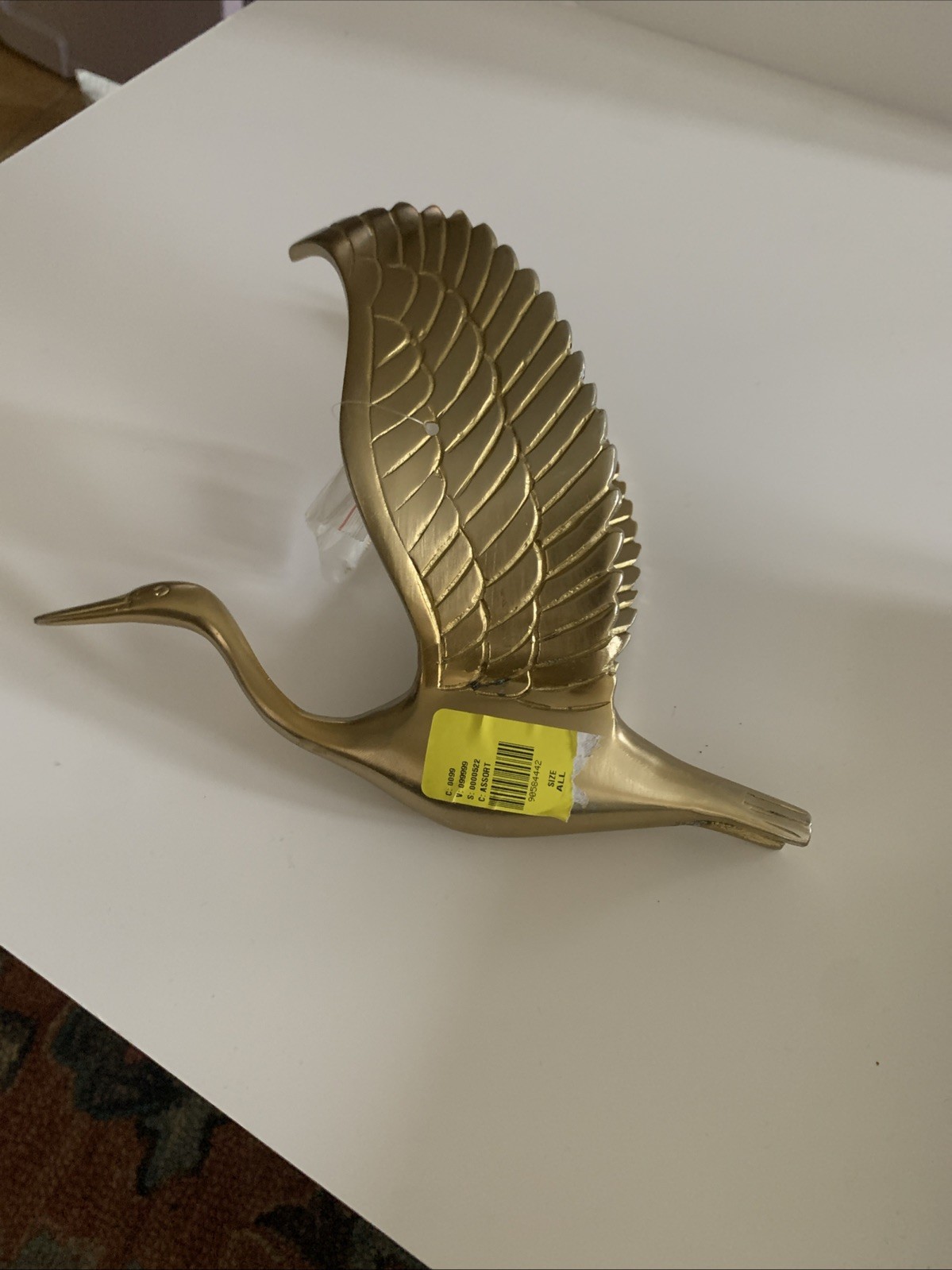 New Anthropologie Avila Wall Charm Flying Bird Swan