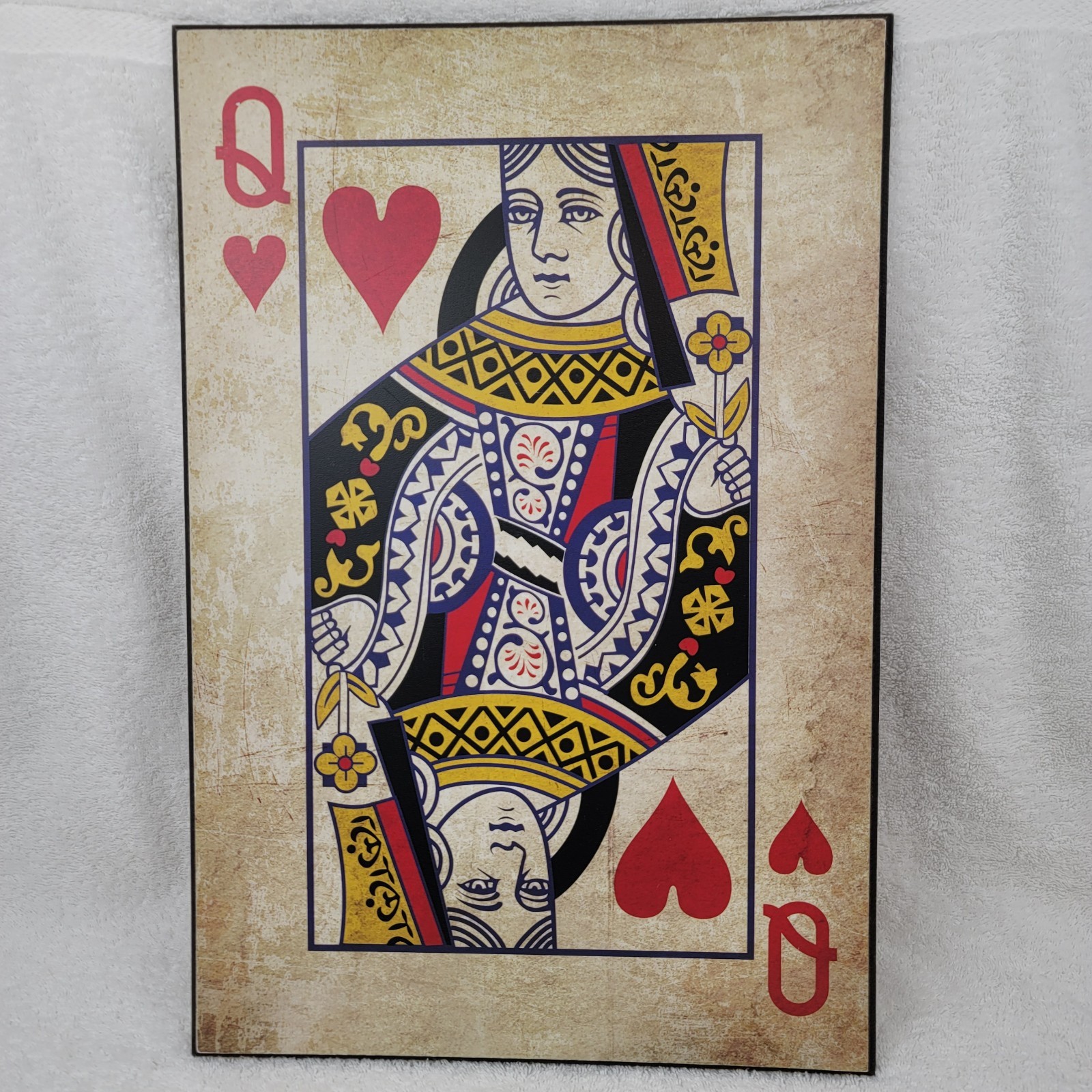 Queen Of Hearts Wall Hanging 13×19″ Silver Buffalo Hobby Lobby Good Prtcl Board