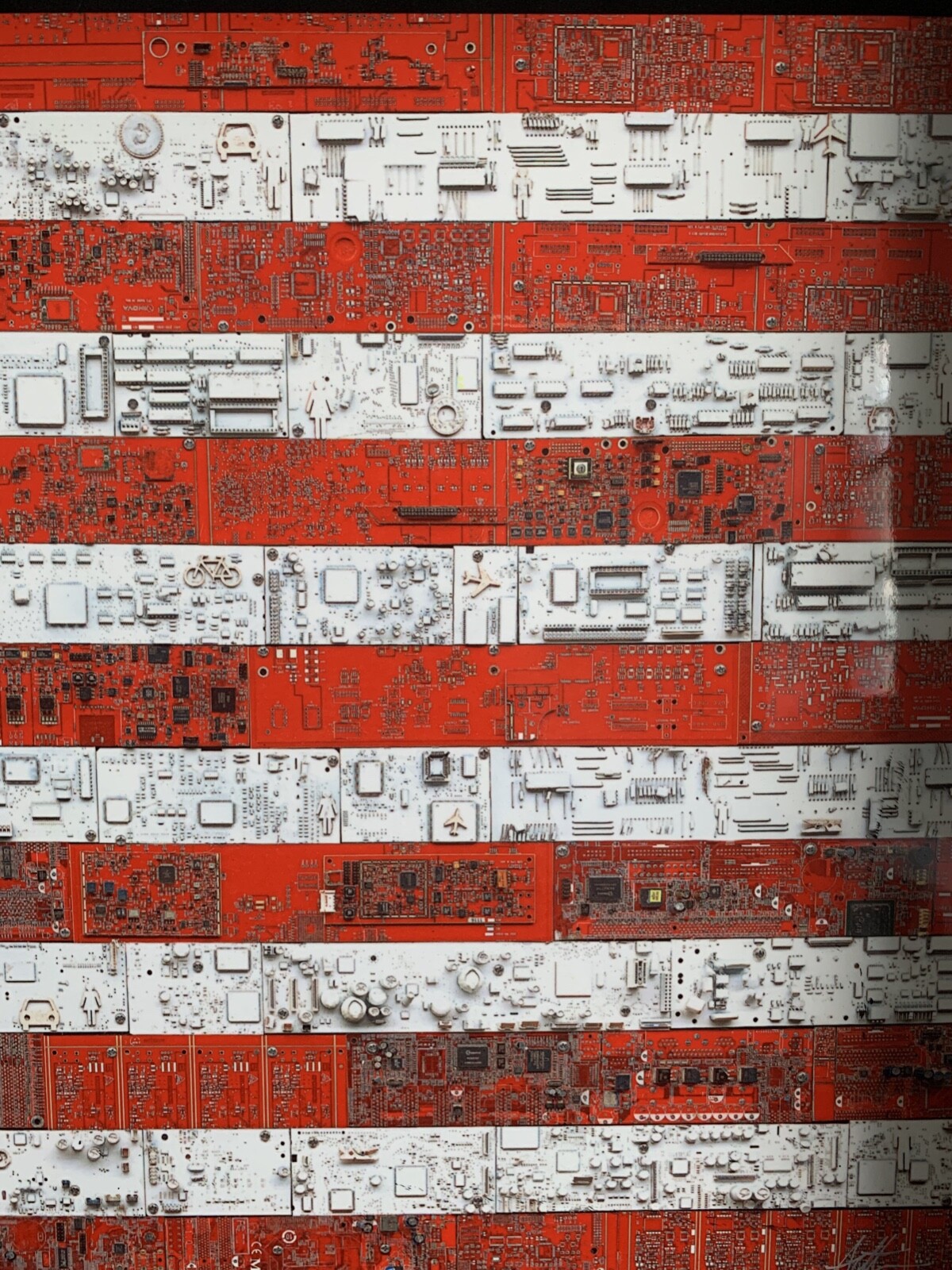 Gregory Arth, “American Flag” Caldograph Wall Art 13 3/8″ x 20″ – Authenticated 