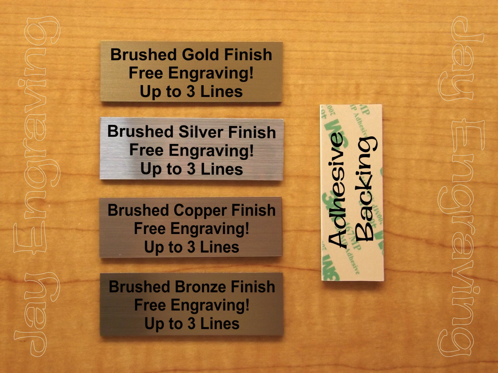 Custom Engraved 1×3 Brushed Finish Tag Sign Plate | Hunting Sports Award Badge