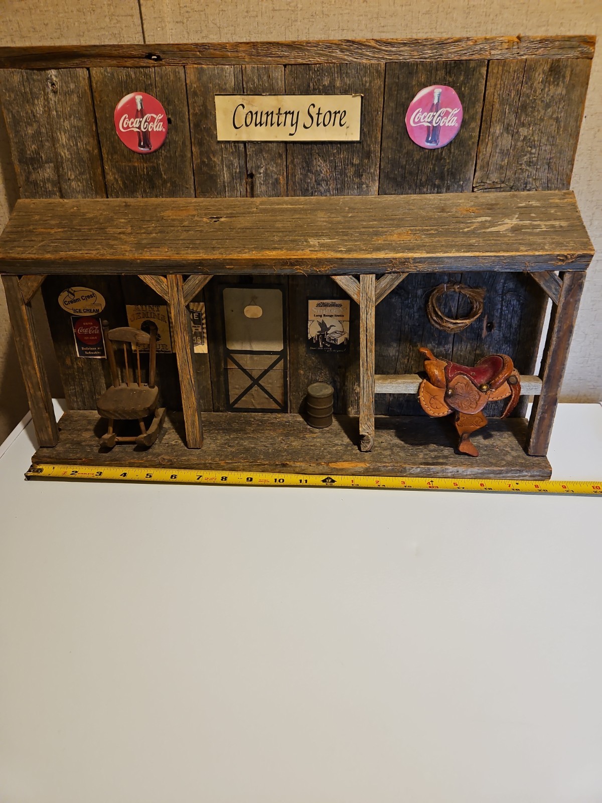 Handmade Wooden Store Front Decor