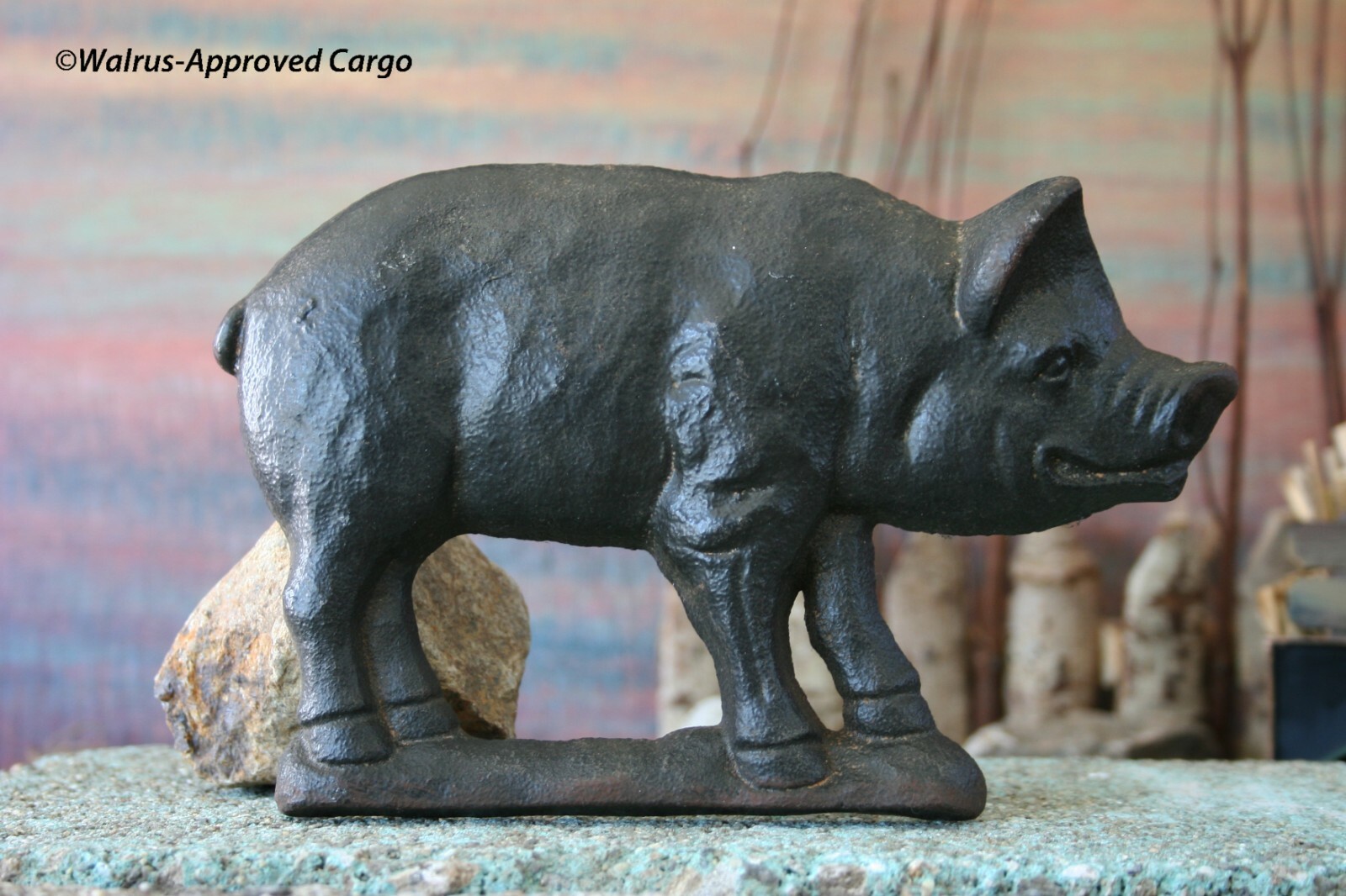 PIGS! WALL ART, CANISTER, DISH TOWELS, NAPKIN RINGS, DOORSTOP, DECORATIVE PLATE