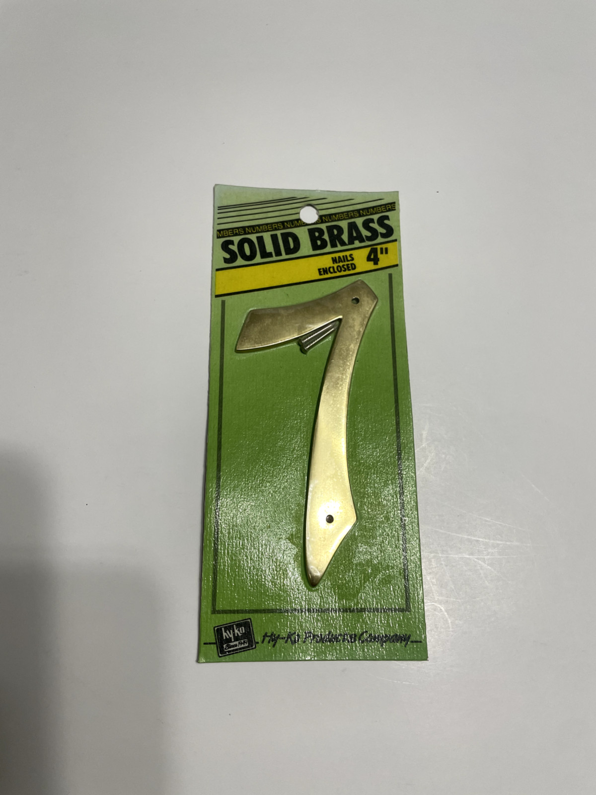 HY-KO 4″ Solid Brass House Number – BR40 – Pick Number(s) Read Info