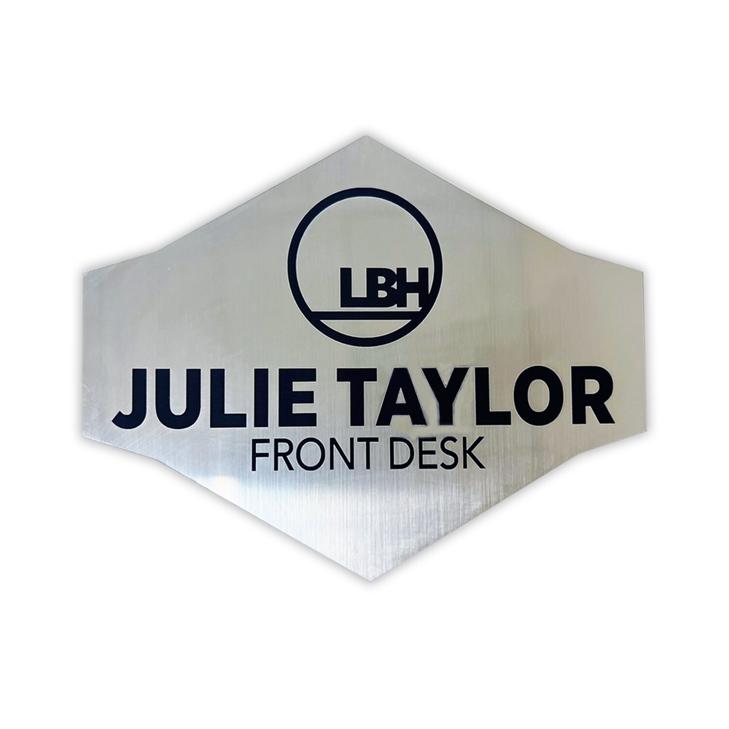 Office Front Desk Sign: Reception Sign with Company Logo and Name