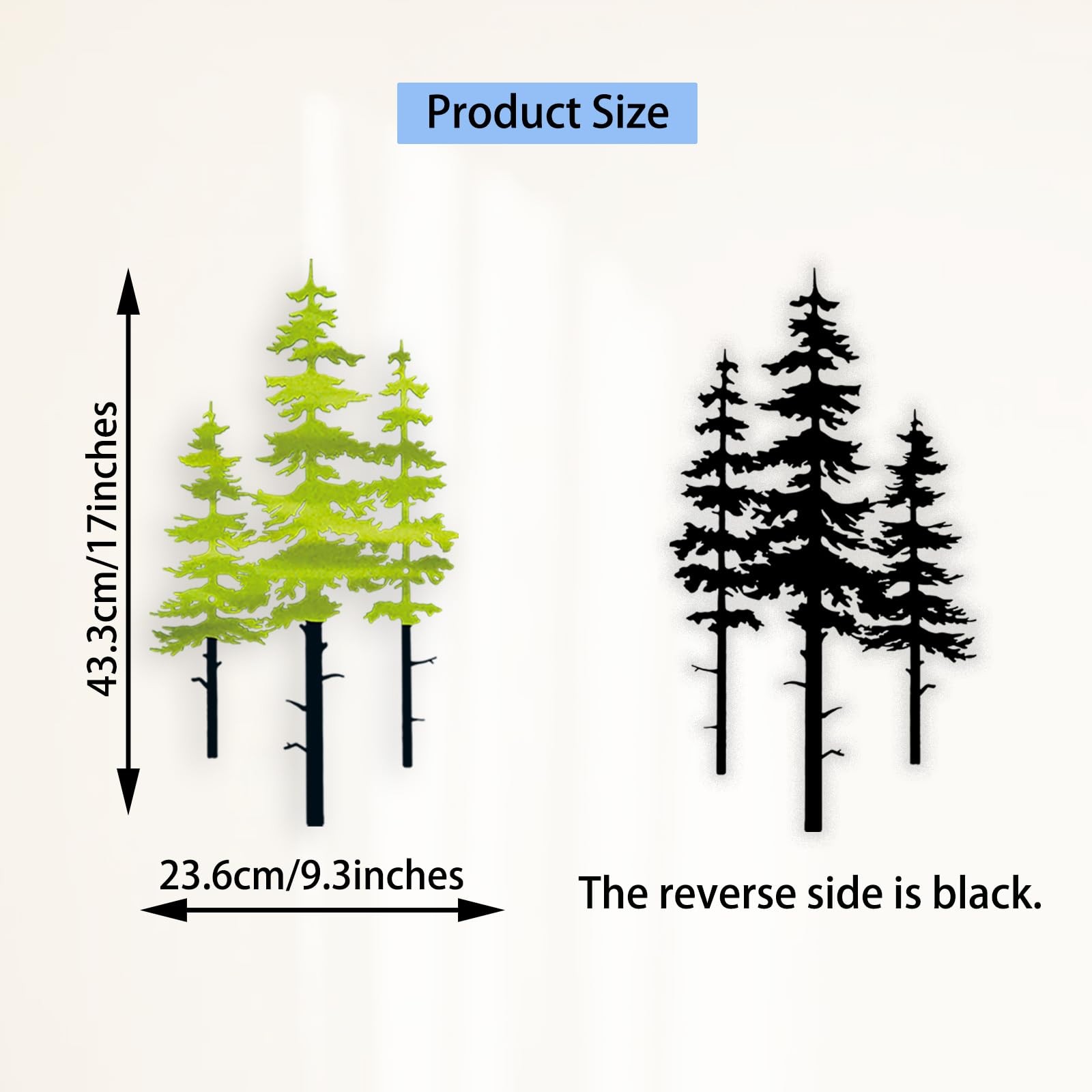 Metal Pine Tree Wall Art Decor, Nature Home Decor, Cedar Trees Metal Sign, Wa…