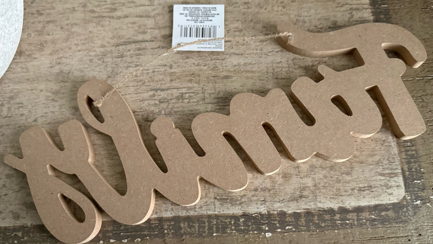 Family 15×5 Laser Cut Wood Thick Paintable Or Stained Make It Your Own New Hang!