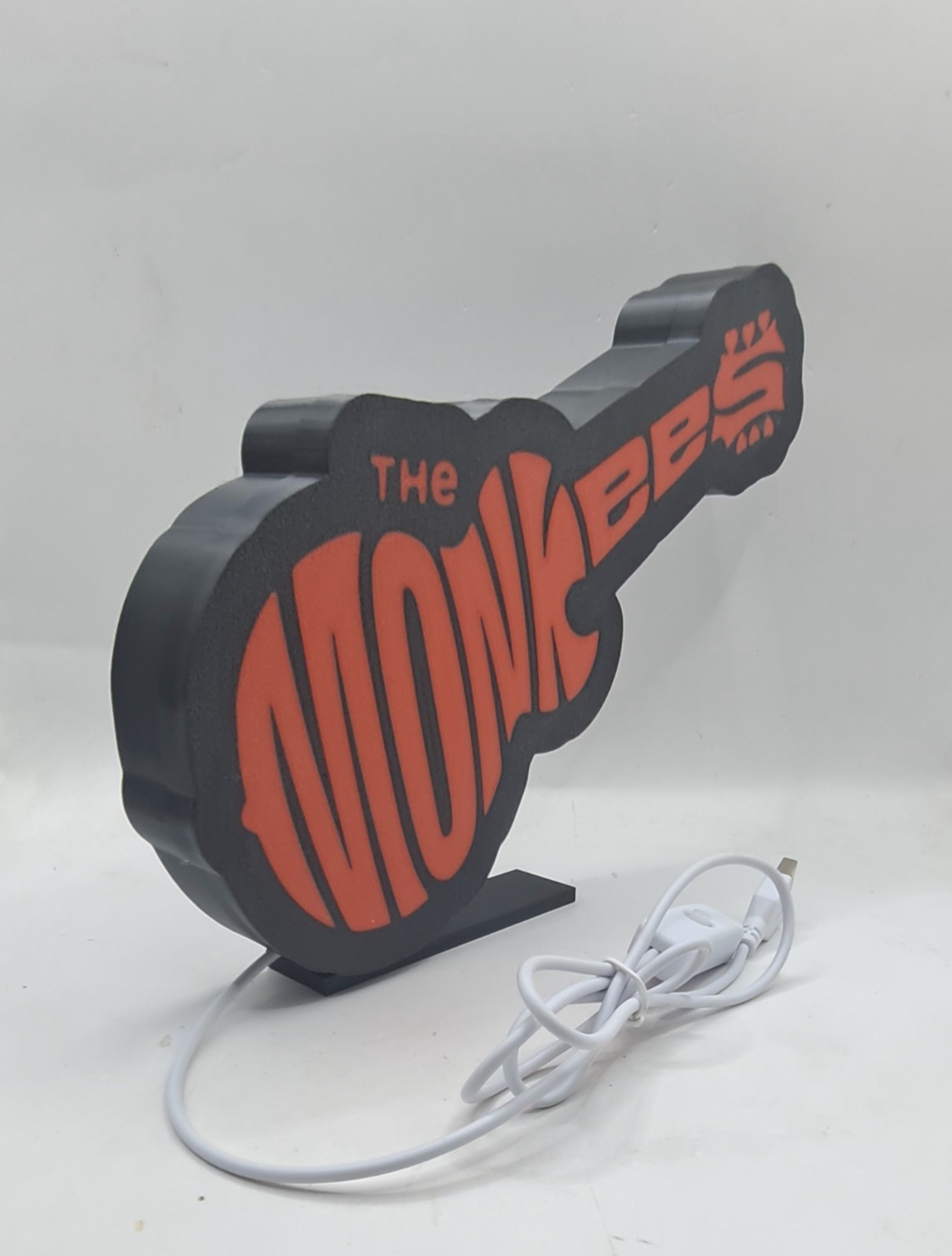 1960s TV Show The Monkees Logo Lightbox Sign Desk Shelf Art Decor Light Box USB