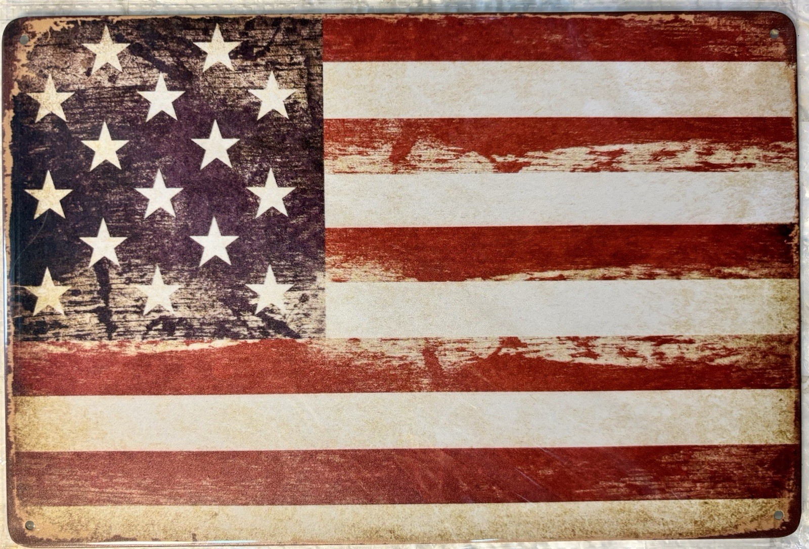 TIN SIGN 8×12 American Flag Old Glory Stars Stripes Patriotism USA Patriotic DD5