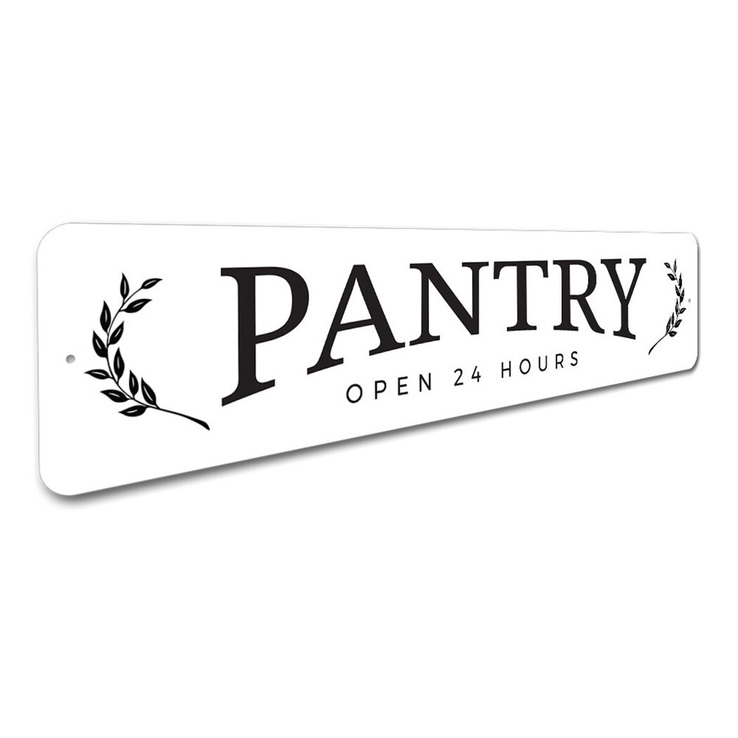 Pantry Open Farmhouse Sign, Barn Decor Metal Sign