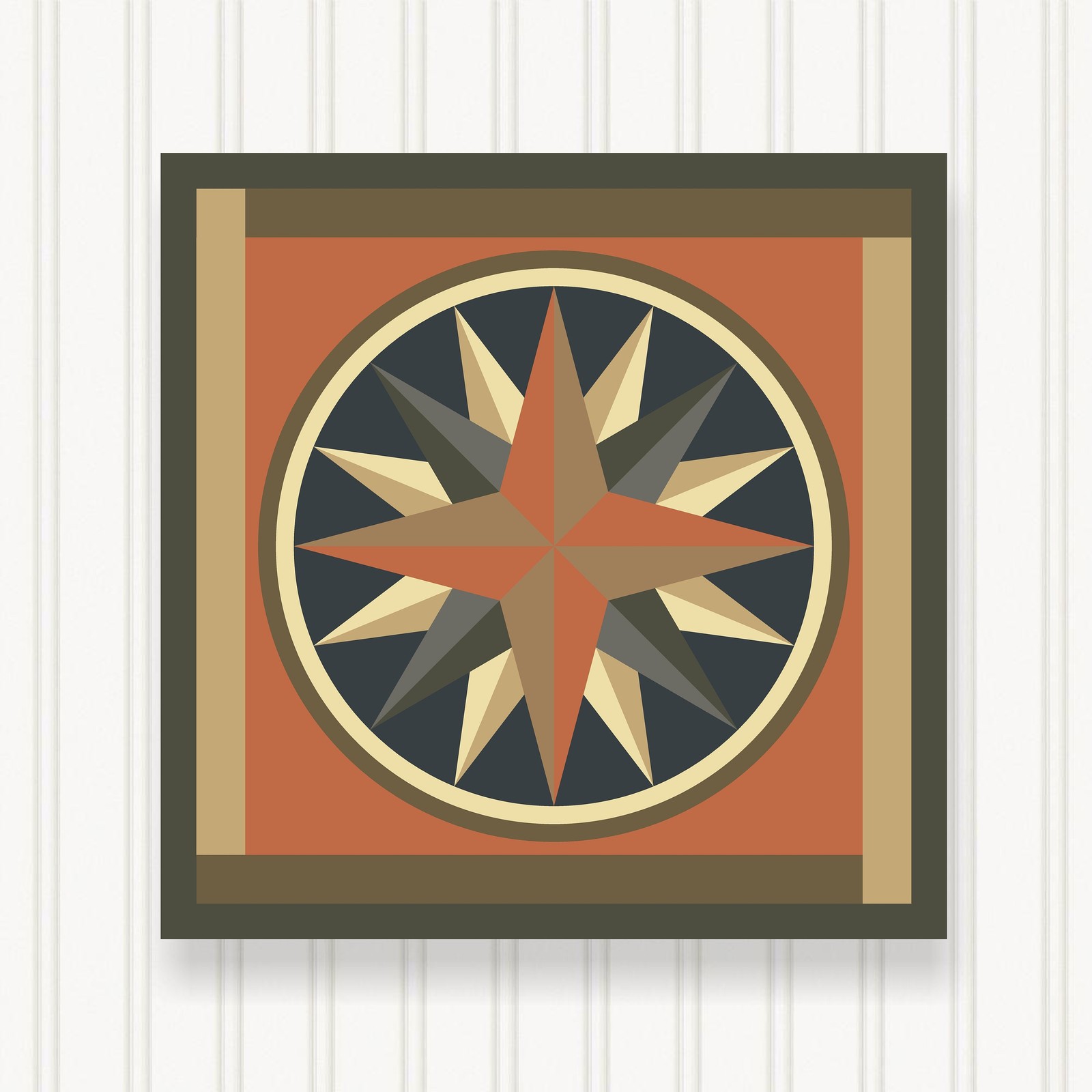 Barn Quilt Square, 8 Sizes, Outdoor & Indoor Wall Art, Home Decor, BQ024-13