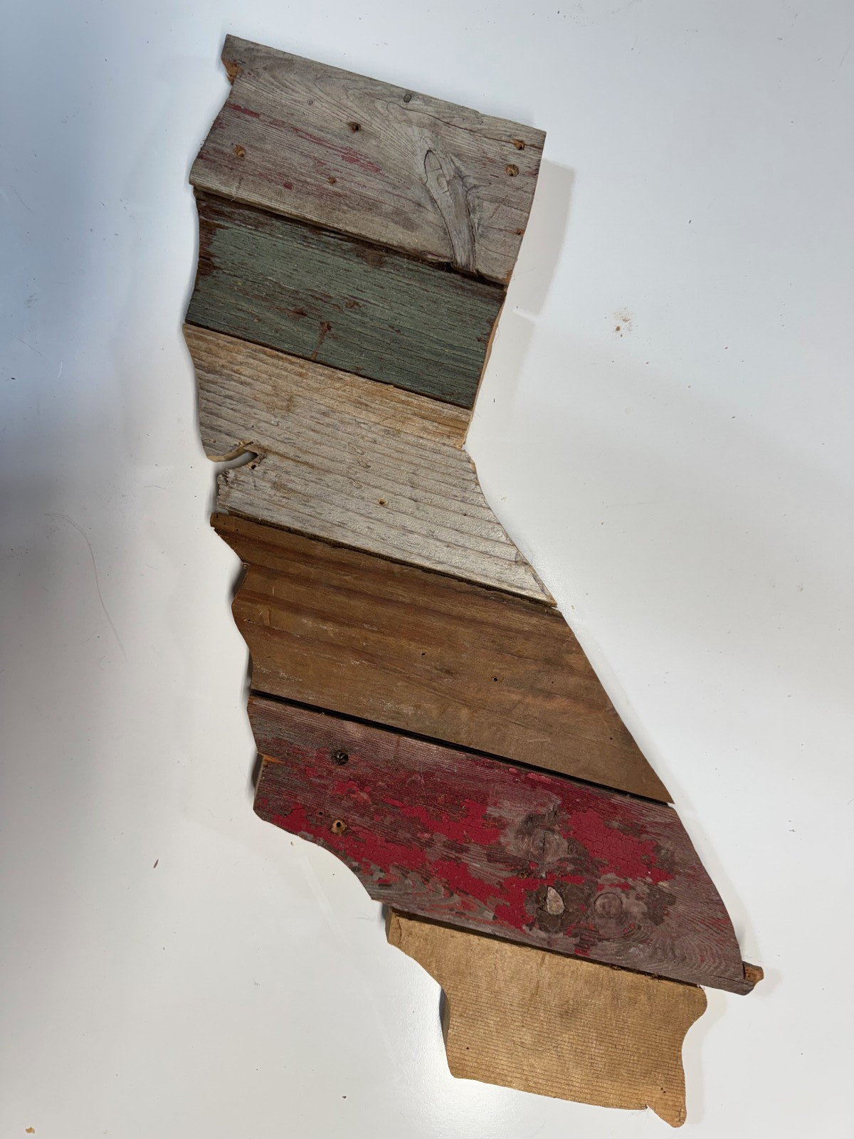 California Wall Art Reclaimed Barn Wood State Sign Handmade Rustic Decor