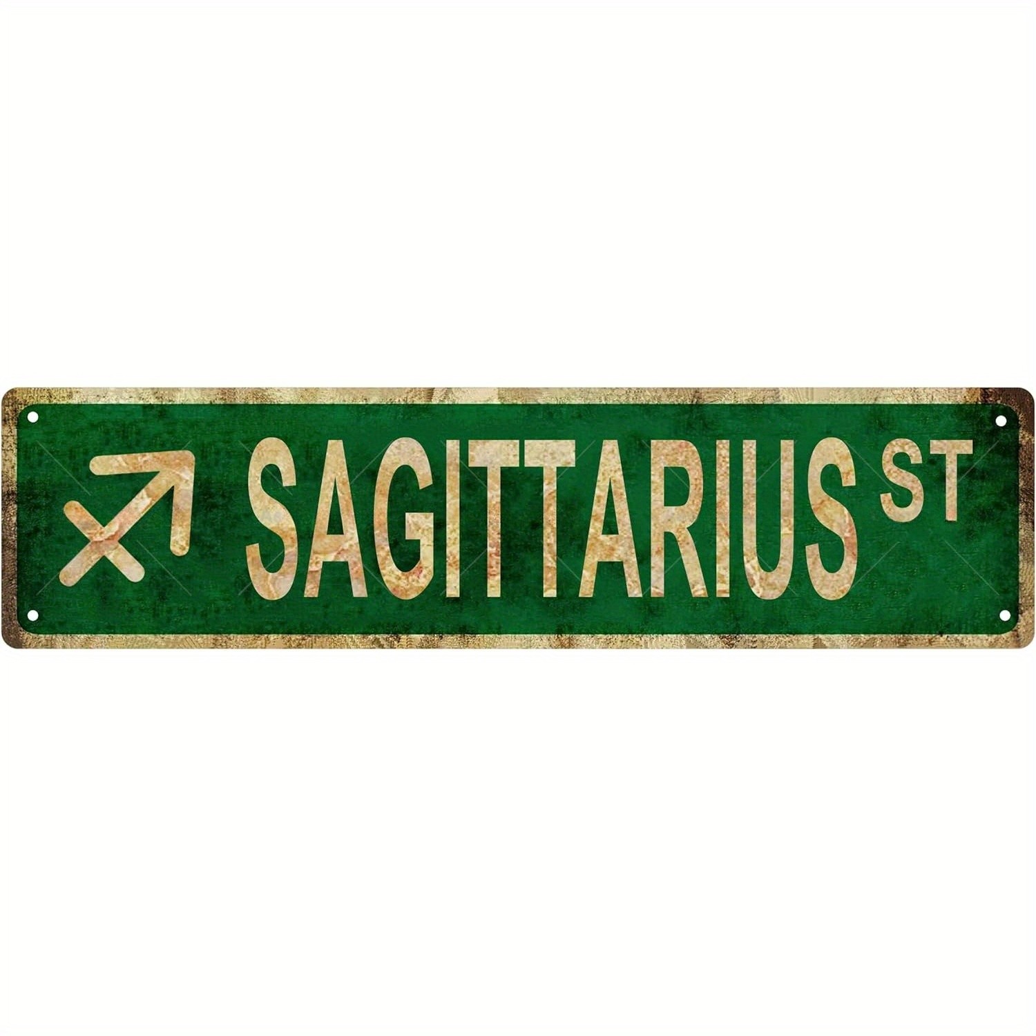 Vintage Sagittarius Street Sign Metal Wall Decor Zodiac Astrology Home Art Gift