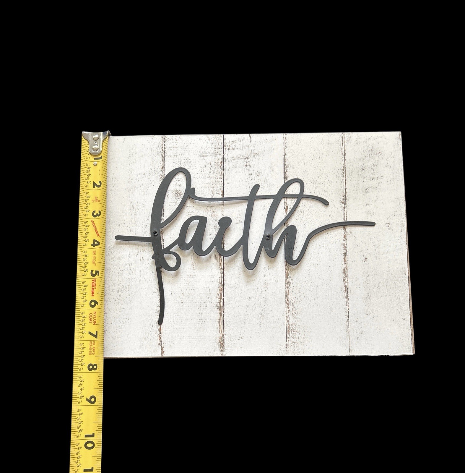 “Family” Wall Decor Shelf Sitter Country Rustic Farmhouse Home Wood Plank Metal