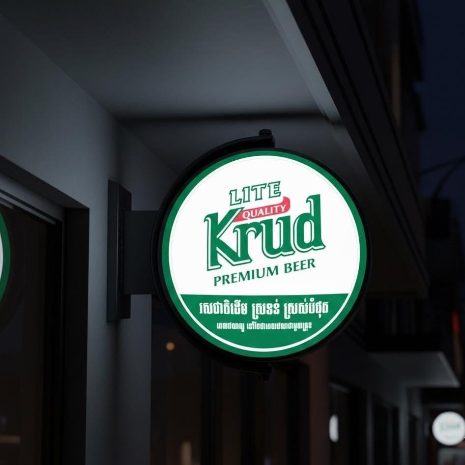 360° Rotating Light Box Sign, Outdoor LED Business Logo, Custom Storefront Sign