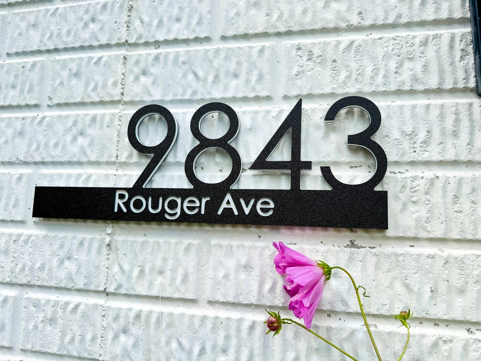16-34 inch Modern House Address Numbers Sign For Exterior Outside Address Plaque