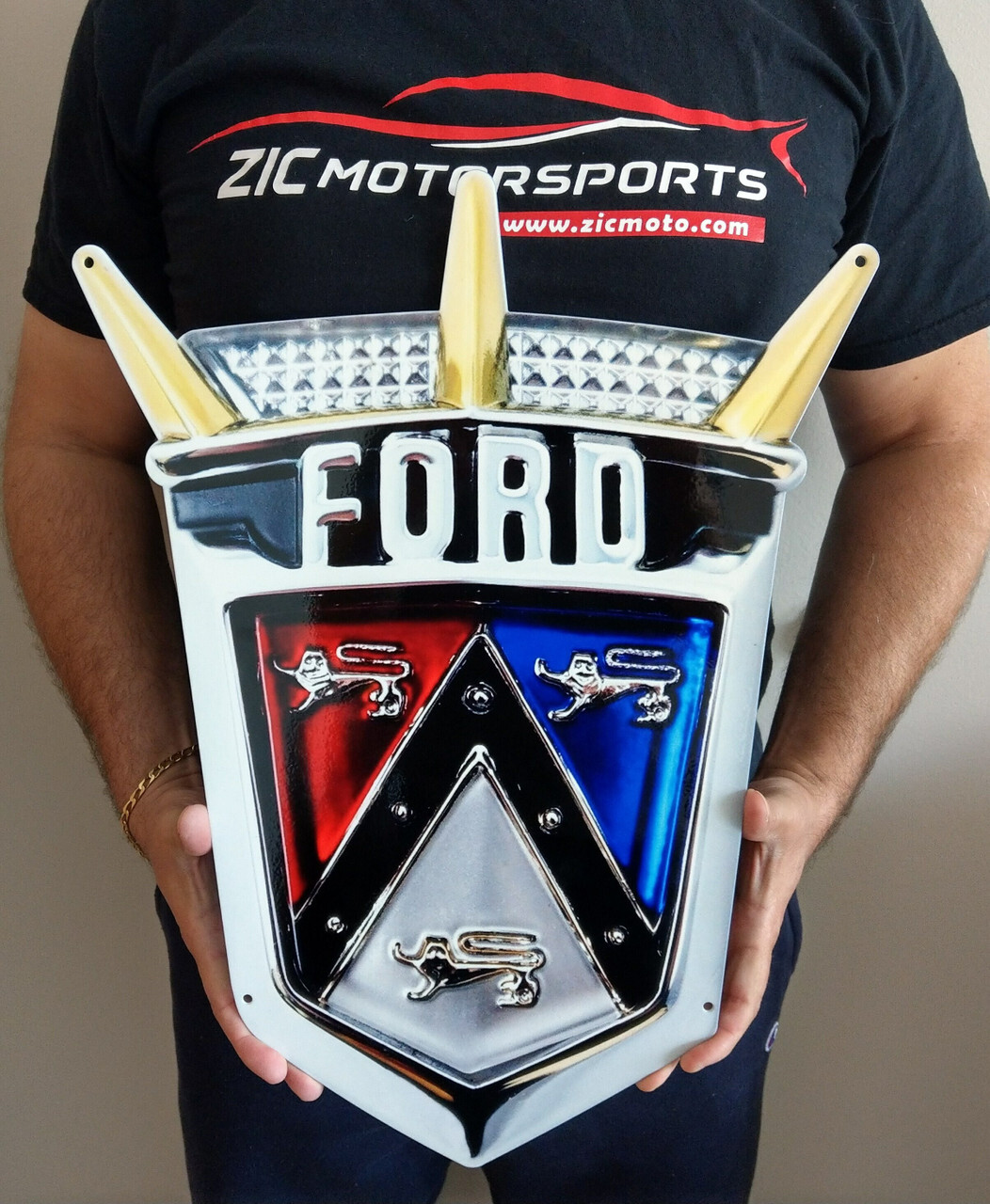 1955-1956 Ford Crest Crown Flat Steel Sign