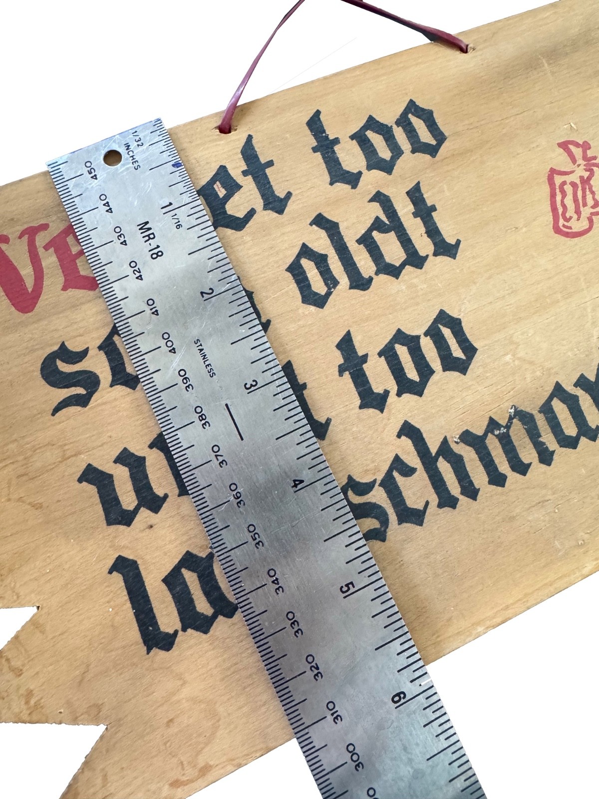 German Kitsch Wooden Sign Novelty Drinking Pub Decor Oktoberfest Bar
