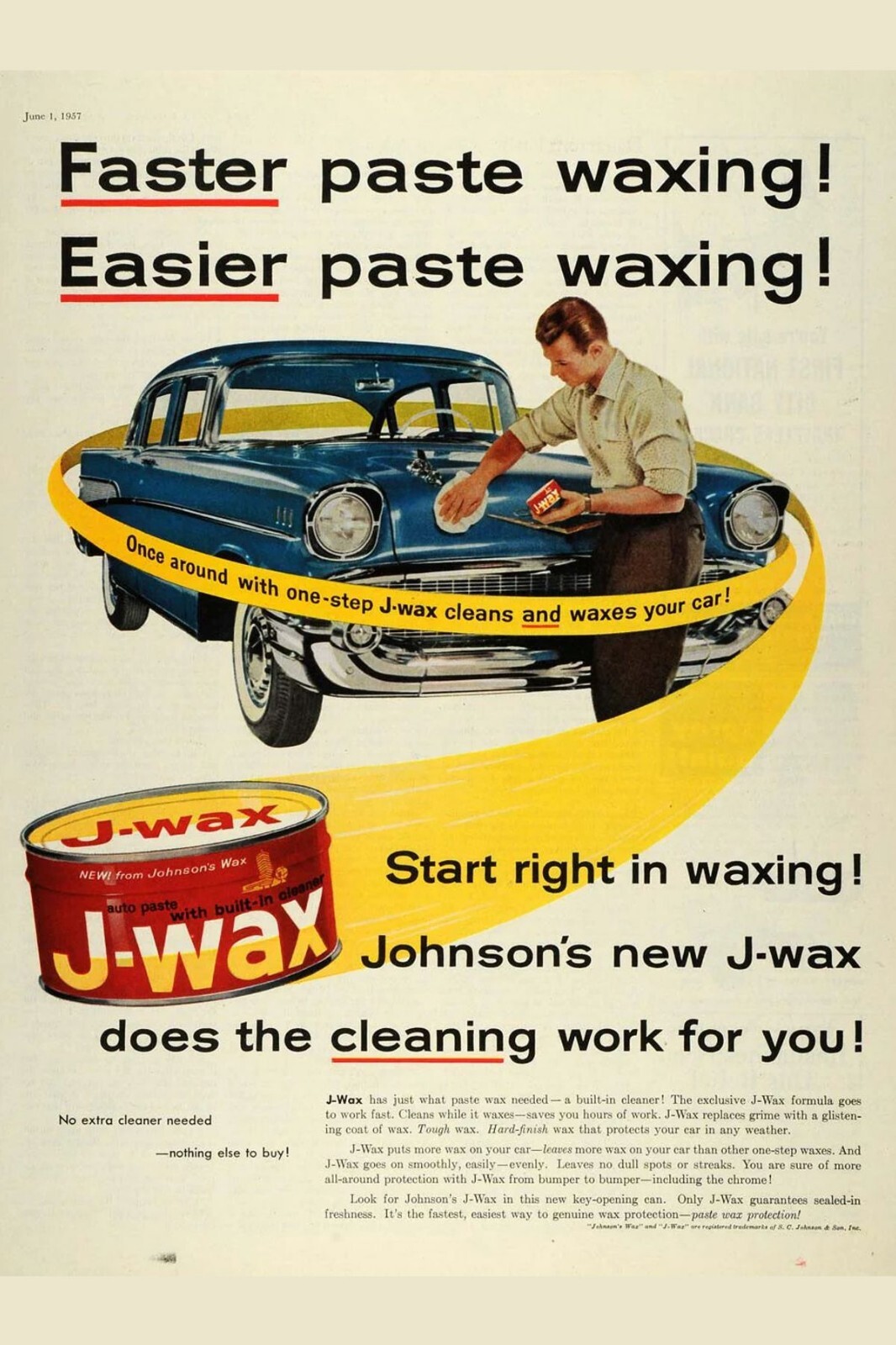 JWax for cars and trcks advertising 8 x 12″ Tin Sign All Metal