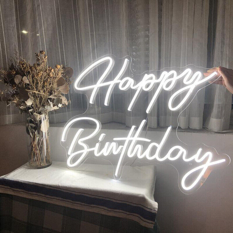 Custom LED Neon Light Signs Birthday Wedding Party Beer Bar for Room Wall Decor