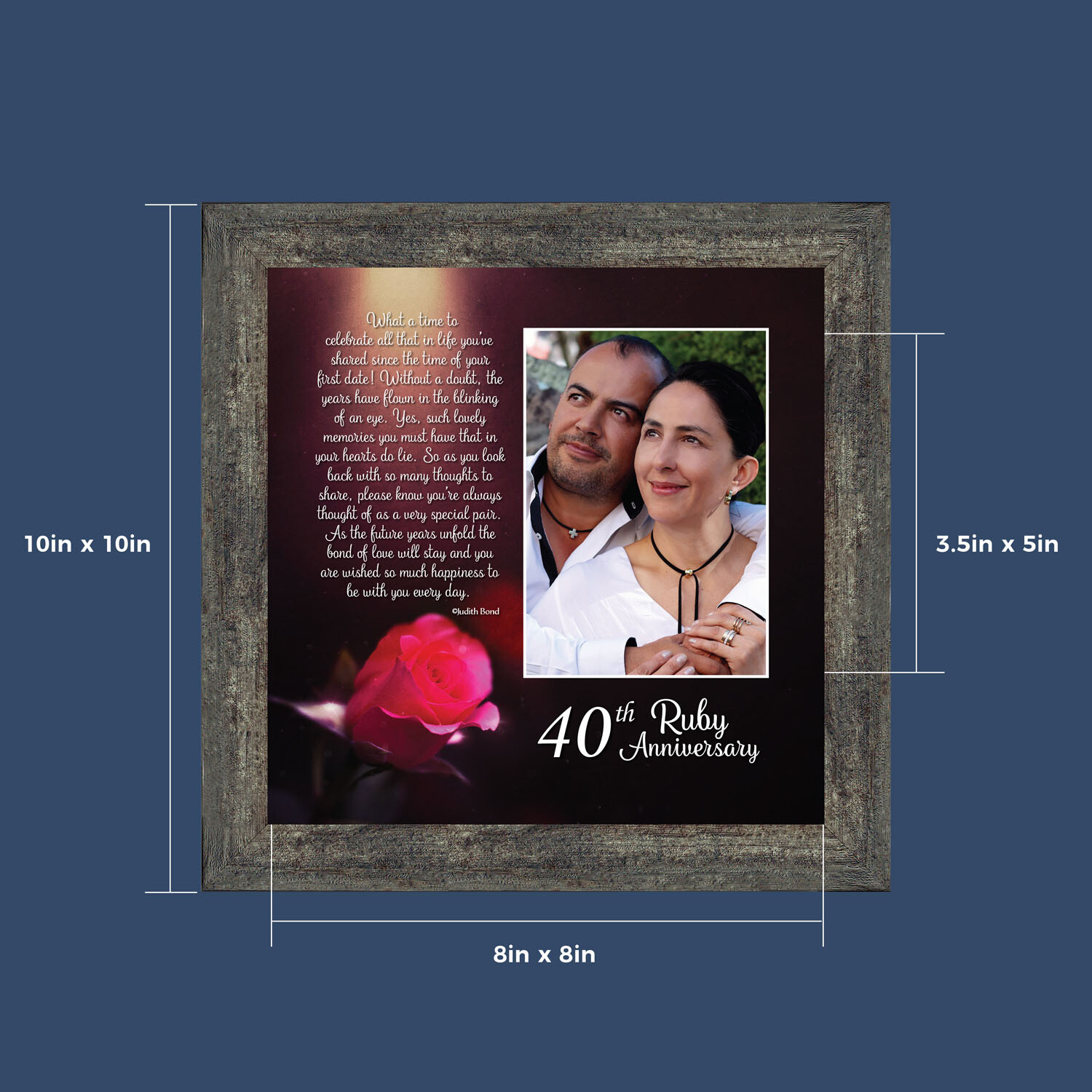 40th Anniversary Gifts for Parents, Ruby 40th Anniversary Decorations for Party