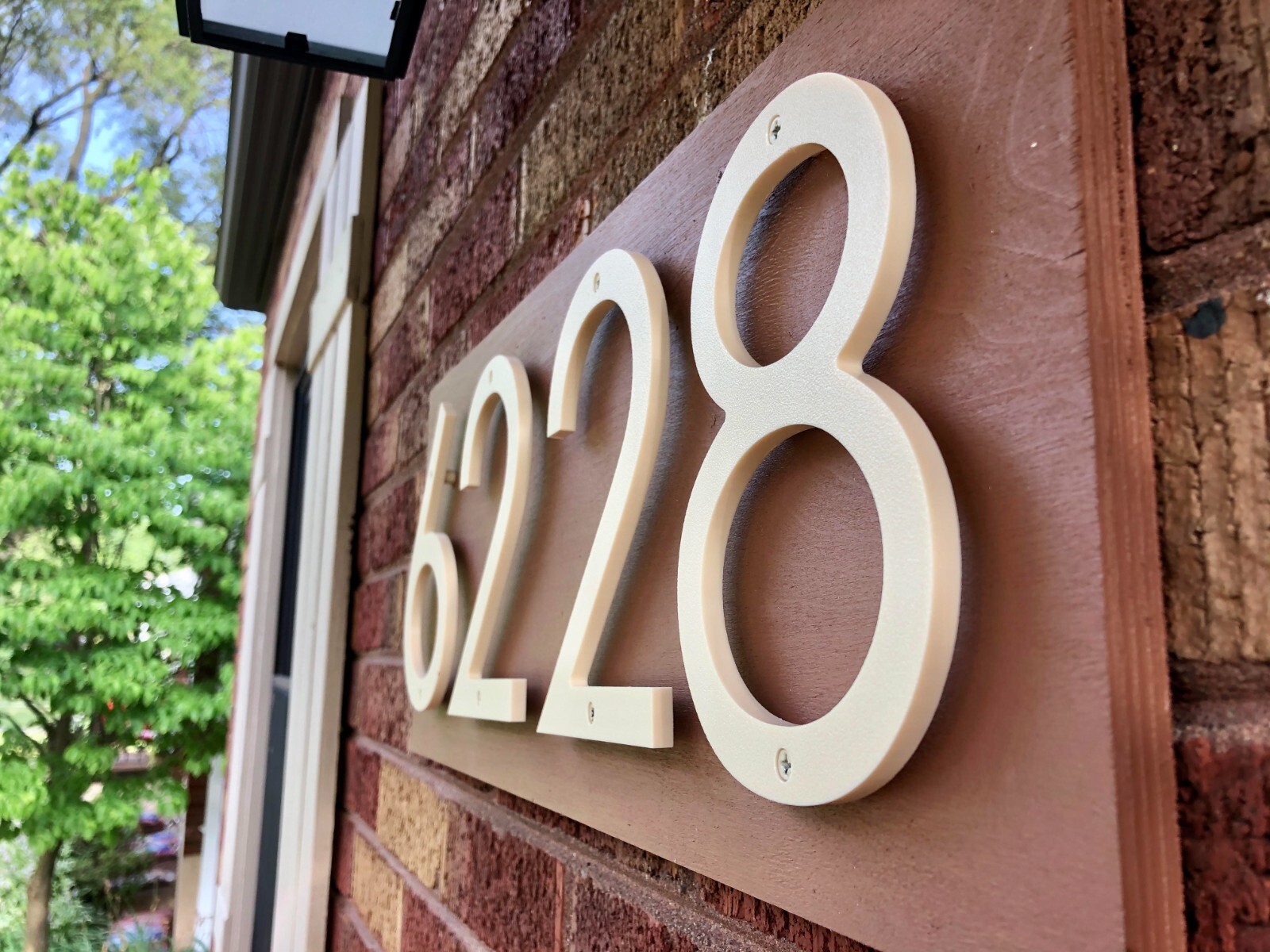 6 inch Modern House Numbers, Plastic address number, Letters, color choices