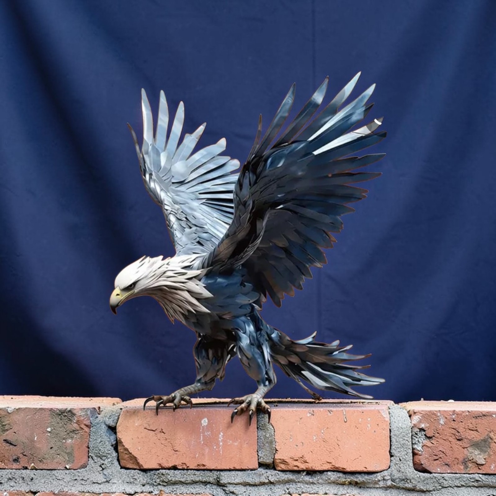 Metal Eagle Wall Decor Flying Eagle Hawk Bird Metal Wall Art Sculpture Sign