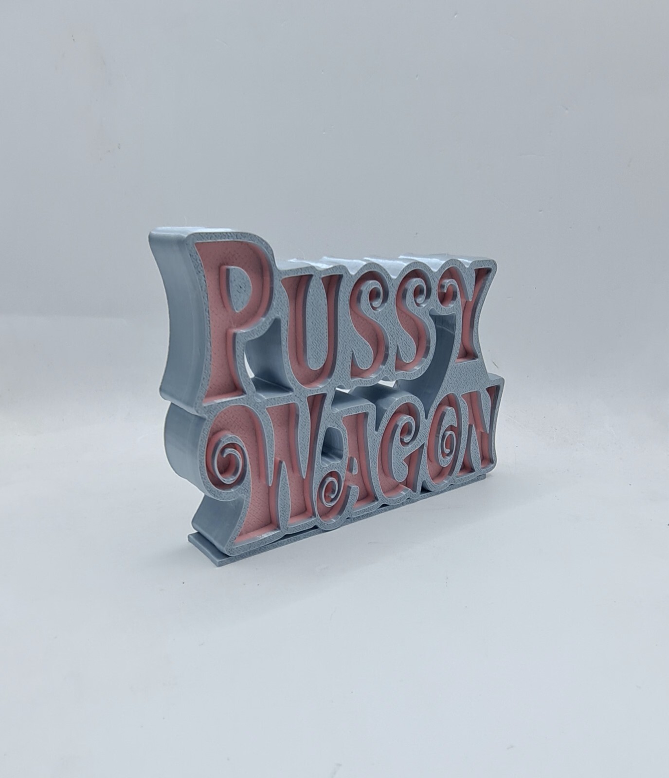 Kill Bill Pussy Wagon Sign 6 x 5.5 inches Desk Shelf Art
