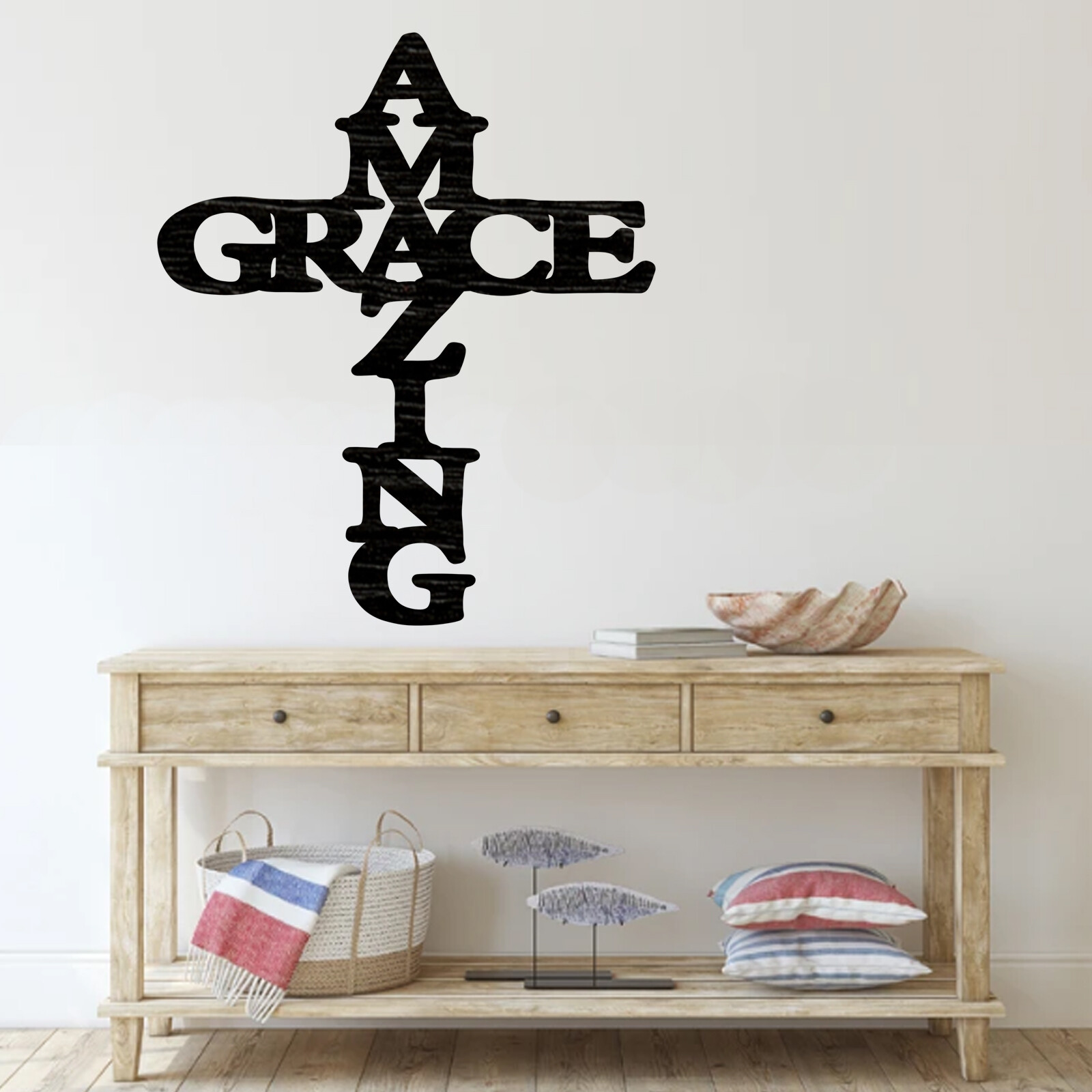 Amazing Grace Cut out, Wood plaque sign,wood Crafts,Craft supply, home decor