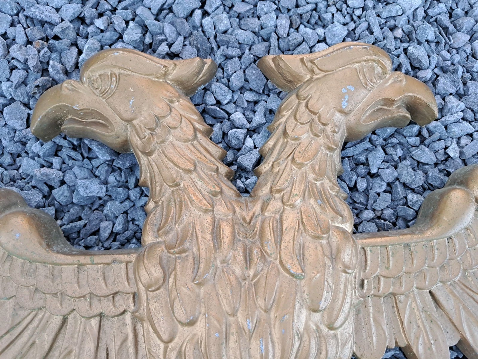 Vintage Double Eagle Aluminum Wall Decor 43″x24″ Heavy Item See Photos