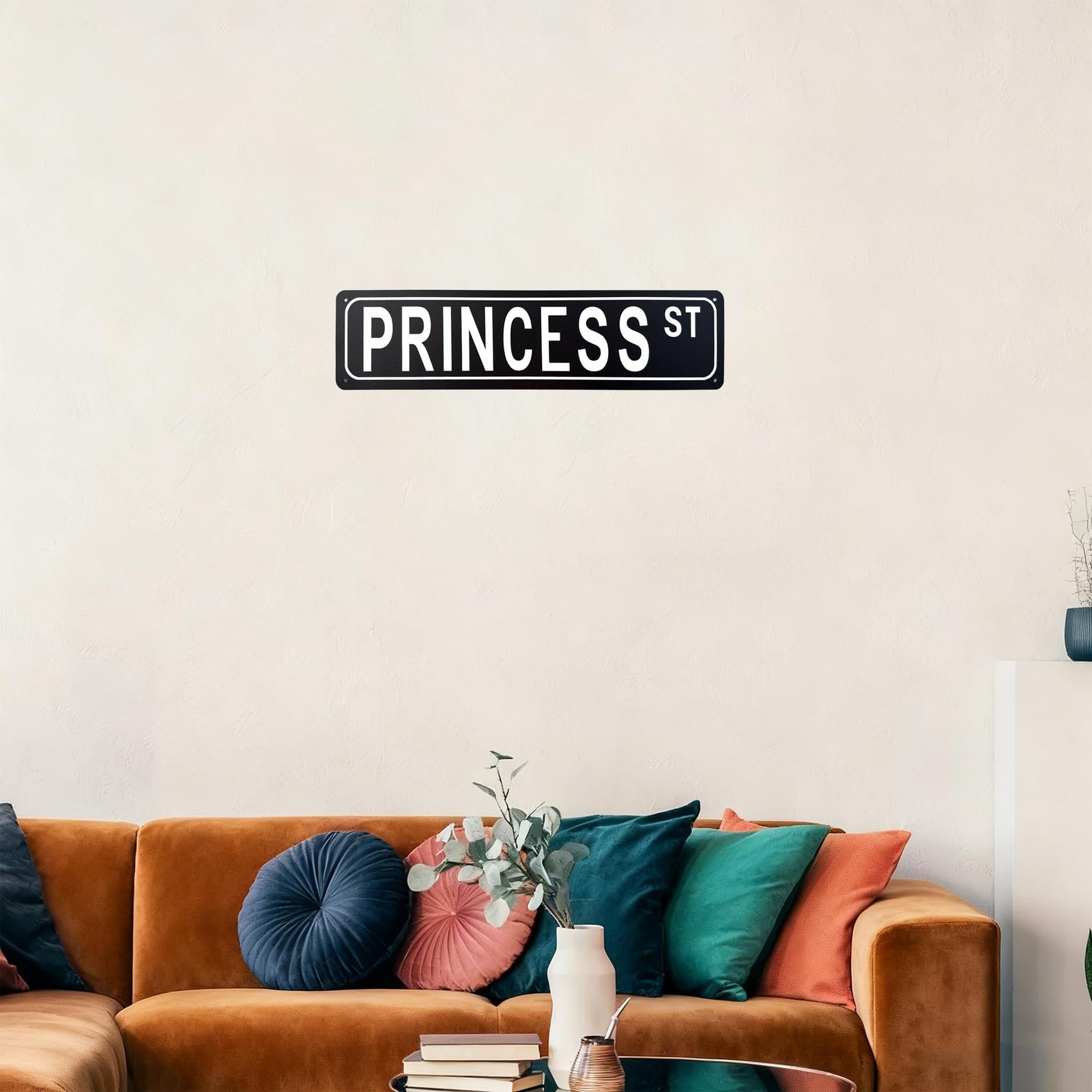 Princess St Aluminium Metal Tin Sign Poster Suitable for Street Home Bedroom …