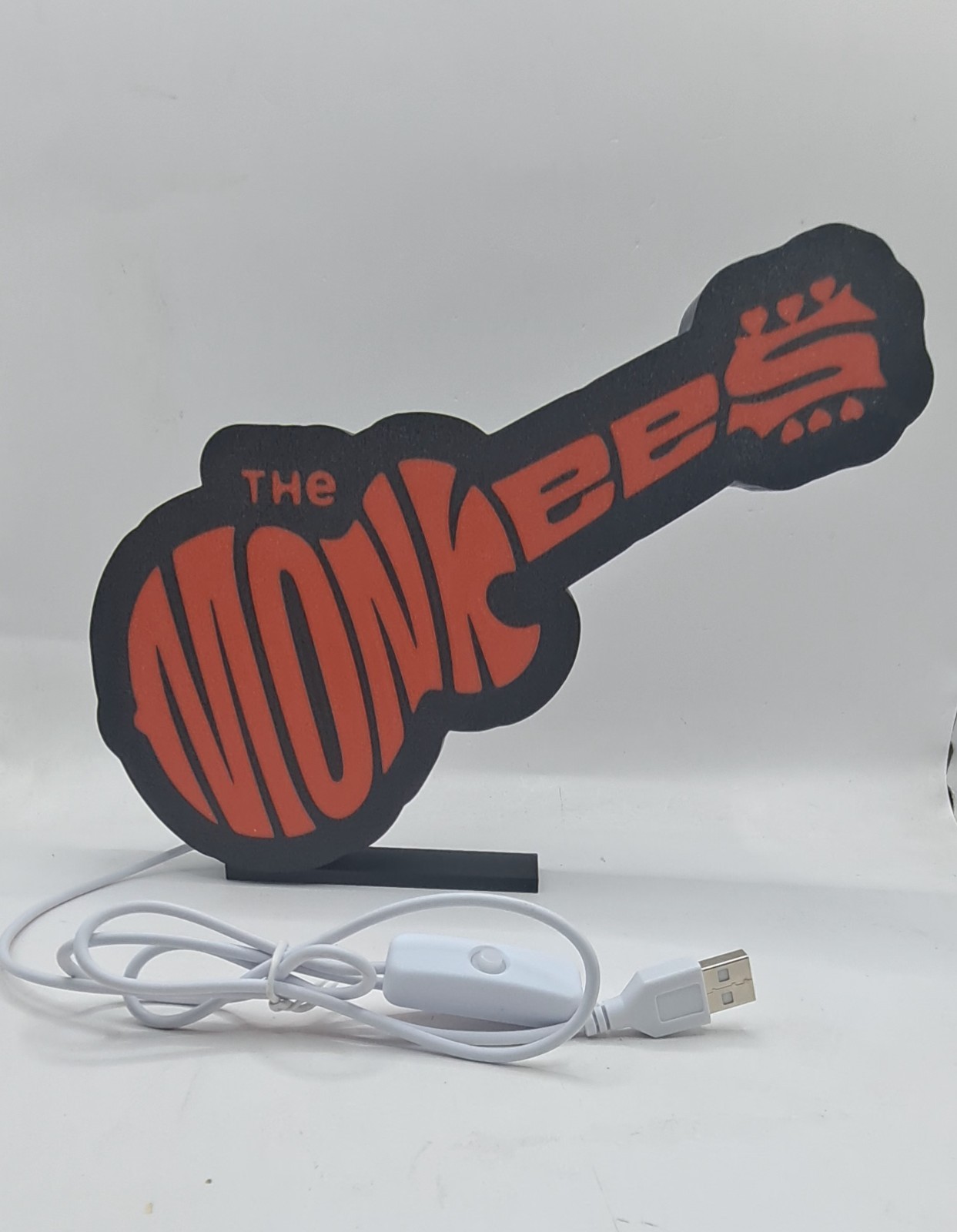 1960s TV Show The Monkees Logo Lightbox Sign Desk Shelf Art Decor Light Box USB