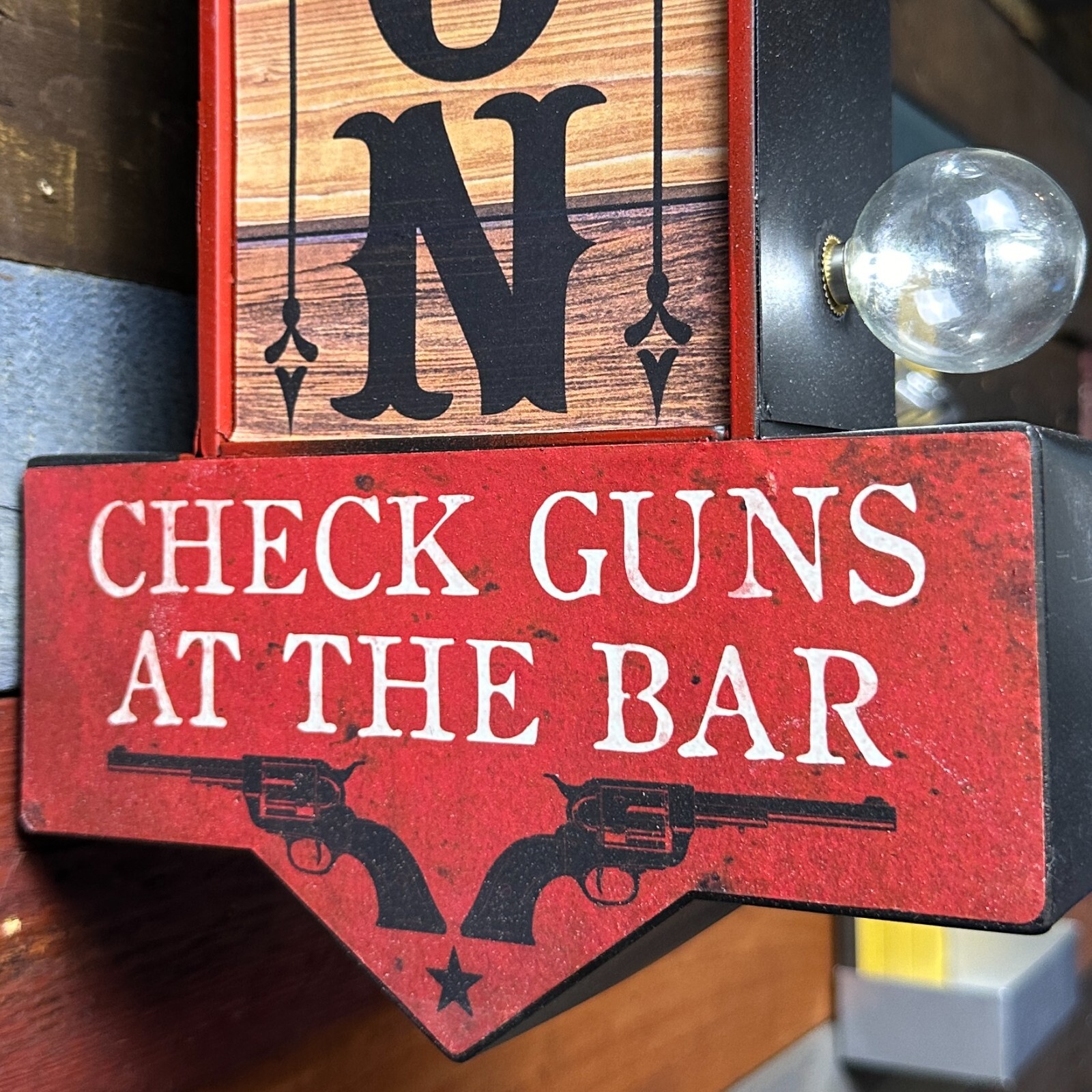 Saloon Double Sided Vintage Inspired 25″ Battery Operated Marquee LED Sign