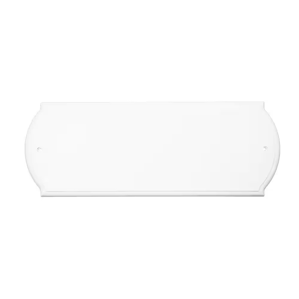 Paintable White Address Plaque