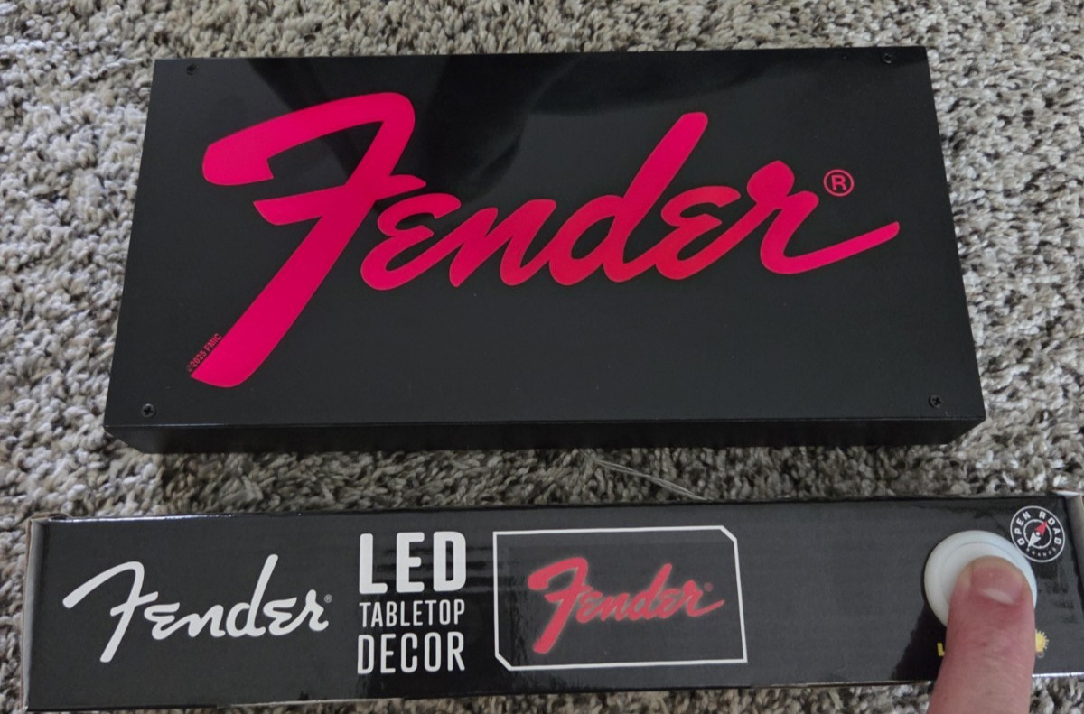 Fender Battery Powered Lighted Tabletop Sign