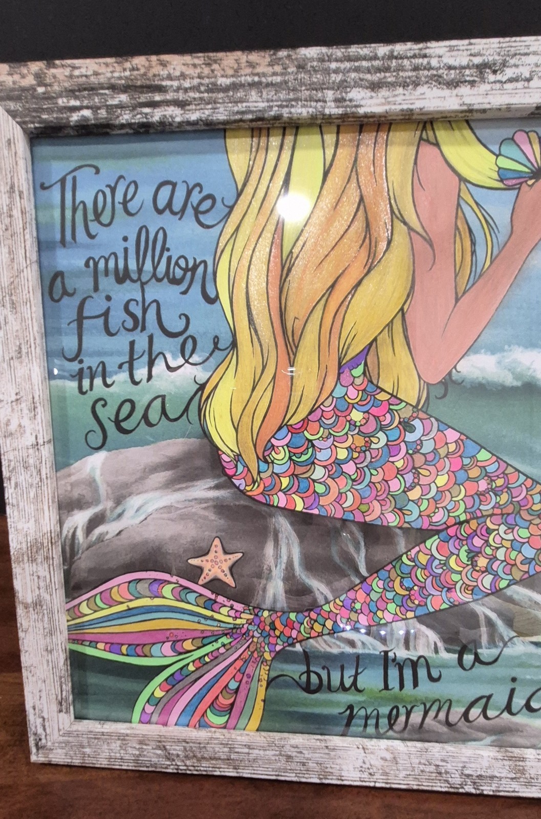 Handcrafted “But I Am A Mermaid ” Picture