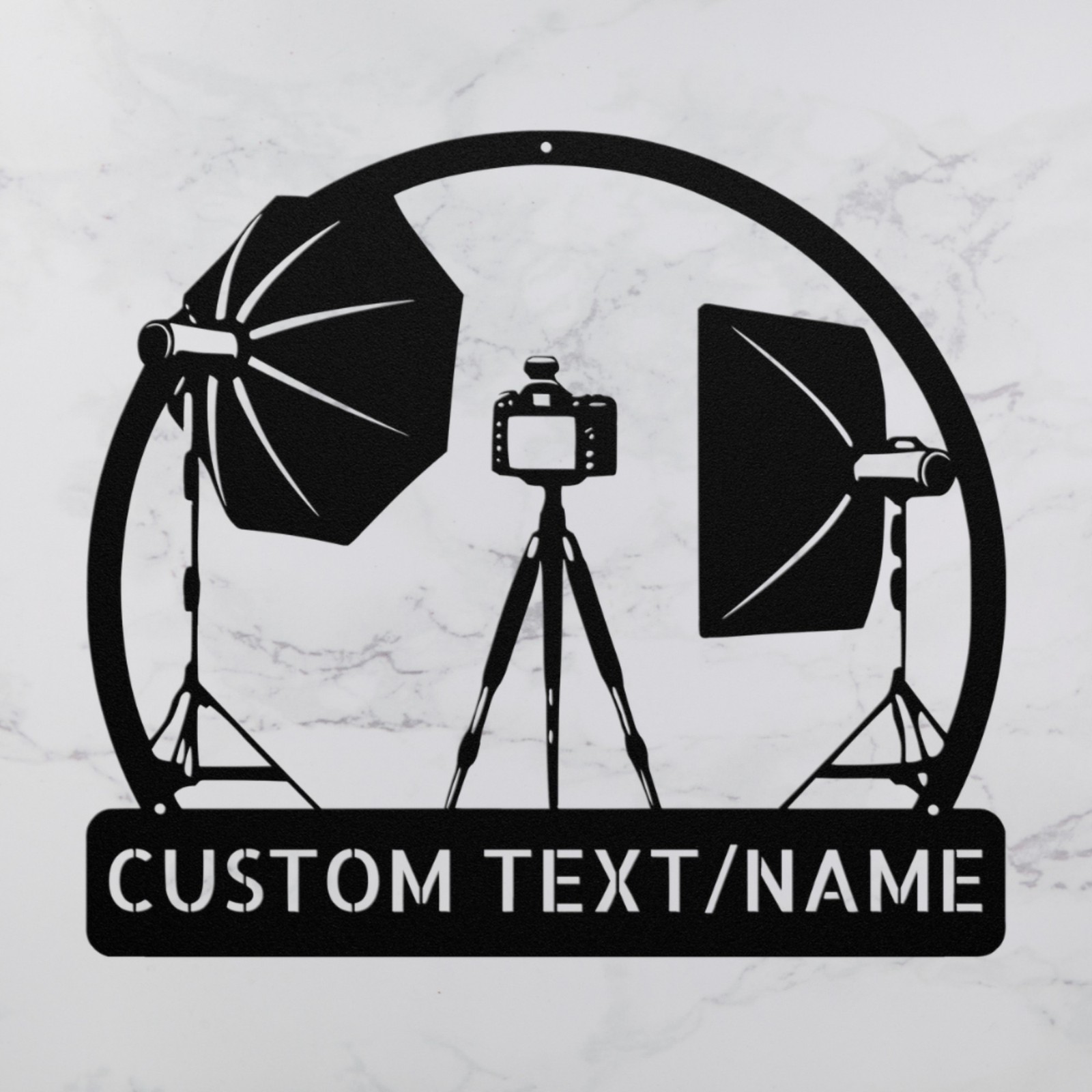Custom Photography Studio Metal Sign Personalized Decor for Photographers