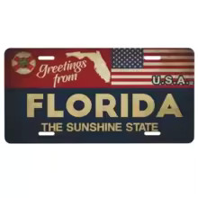 Vintage American License Plate Metal Tin Sign Wall Decor Garage Bar Cafe