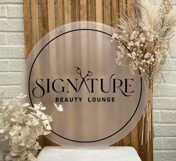 Custom Round Acrylic LED Logo Sign – 3D Backlit Business Storefront Wall Mounted