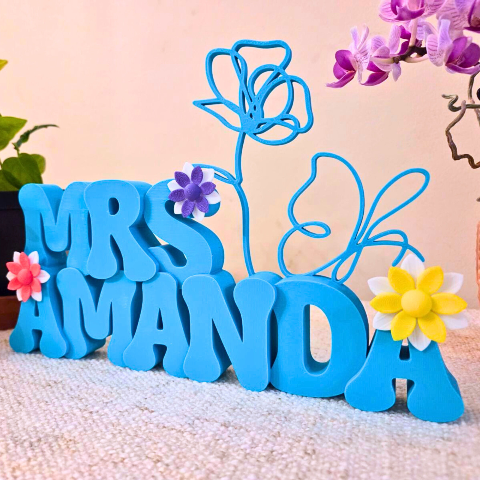 Personalized teacher name plate for desk, perfect teacher appreciation gift