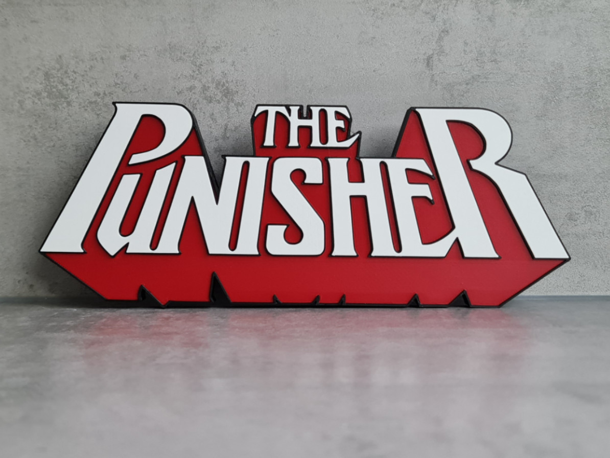 The Punisher Logo / Sign 3D Printed Wall Decor