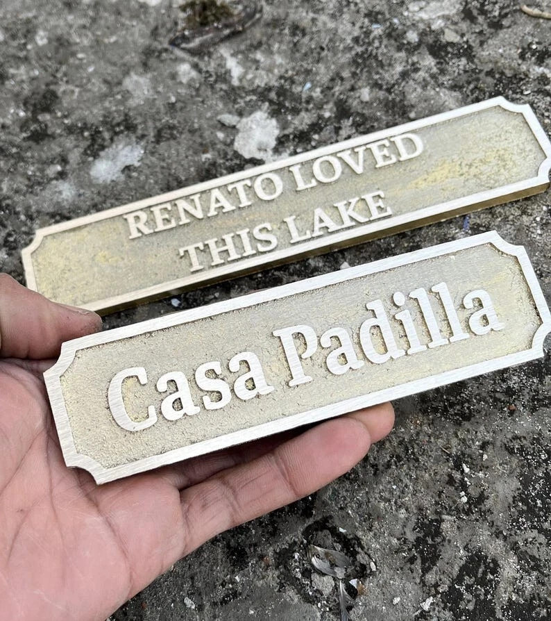 Personalized Brass Plaque – Ideal for Recognition Plaques, Name Plates, and sign