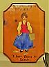 Hand Painted Early American Wall Décor Wood Plaque Pictures Signed Kitchen Room
