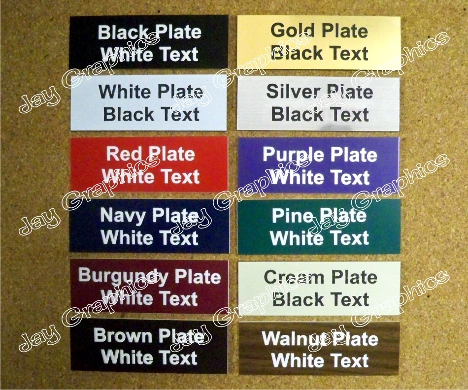 Custom Engraved 1×3 Plate w/ Adhesive | Personalized Office Wall Door Tag Badge